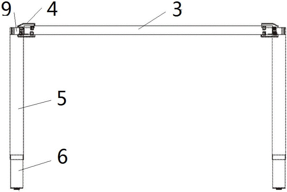 一种可拆卸组合式桌架的制作方法与工艺