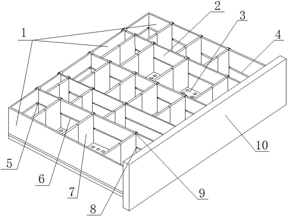具有内分割结构的橱柜的制作方法与工艺