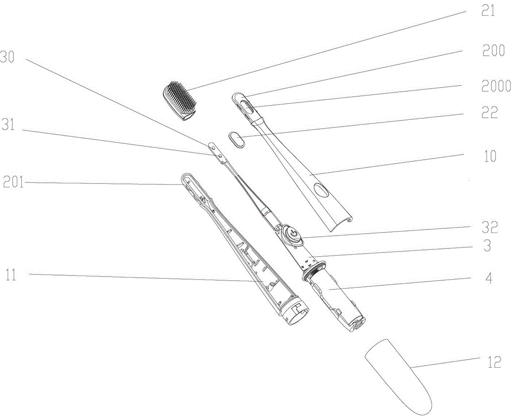 具有美白及殺菌光波的牙刷的制作方法與工藝