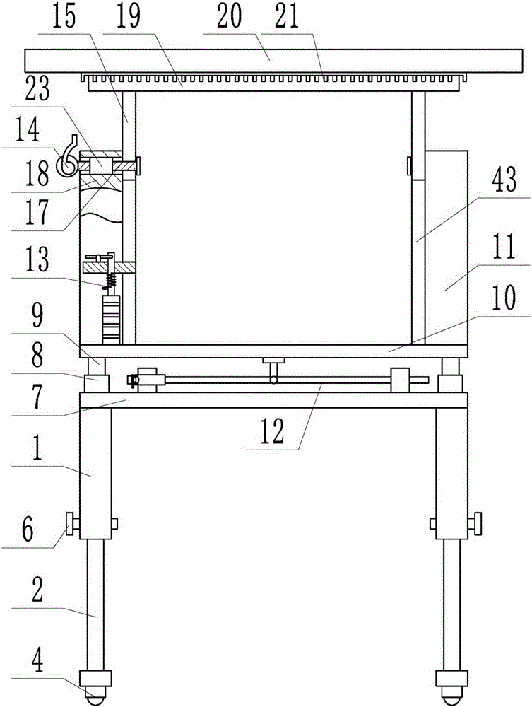 全方位运动绘图桌的制作方法与工艺