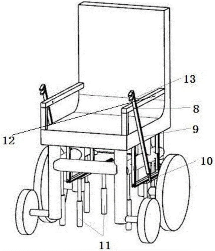 一种仿人脚式爬楼梯轮椅的制作方法与工艺
