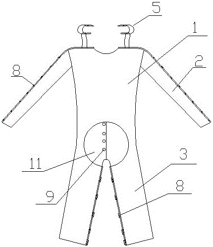 医用连体衣的制作方法与工艺