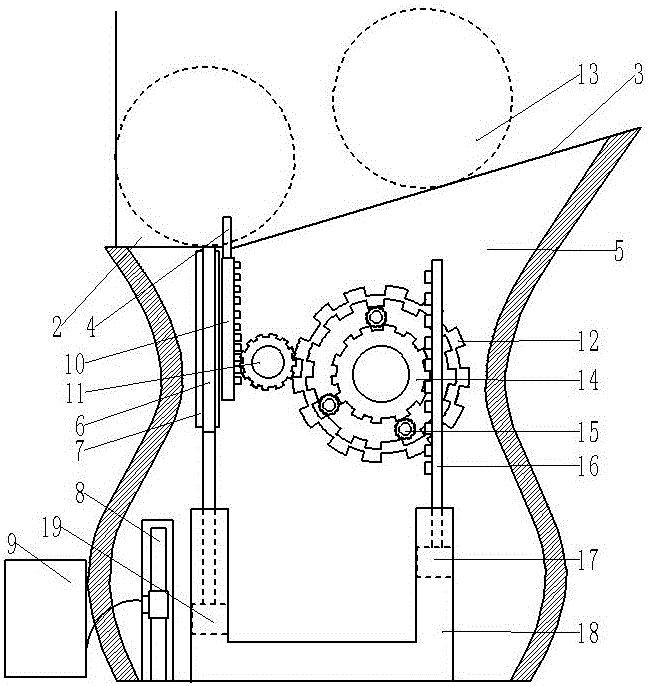 塑料袋放卷装置的制作方法