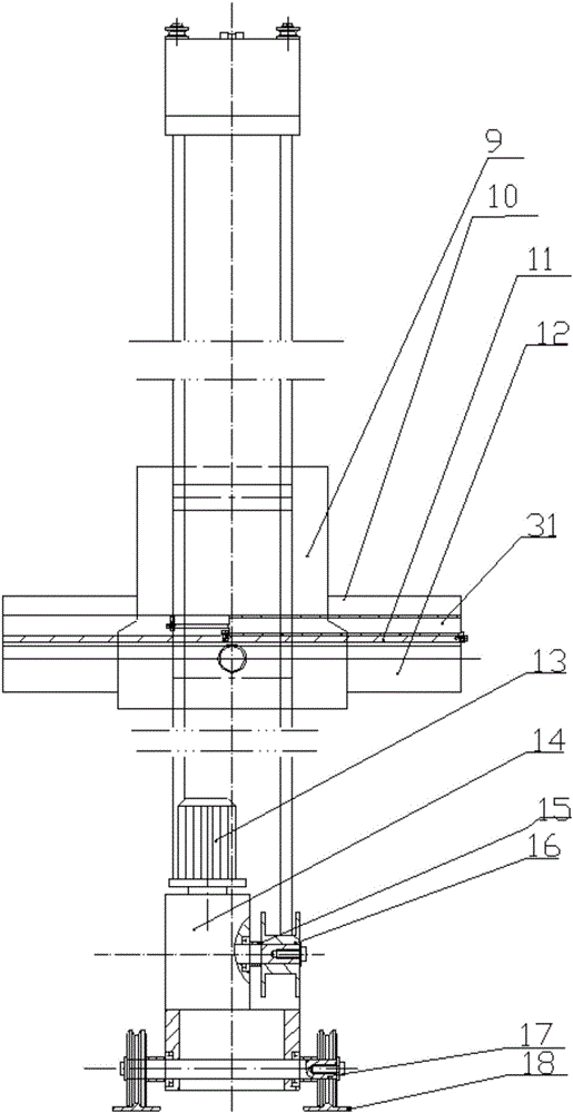 一种有轨式巷道双立柱堆垛机的制作方法