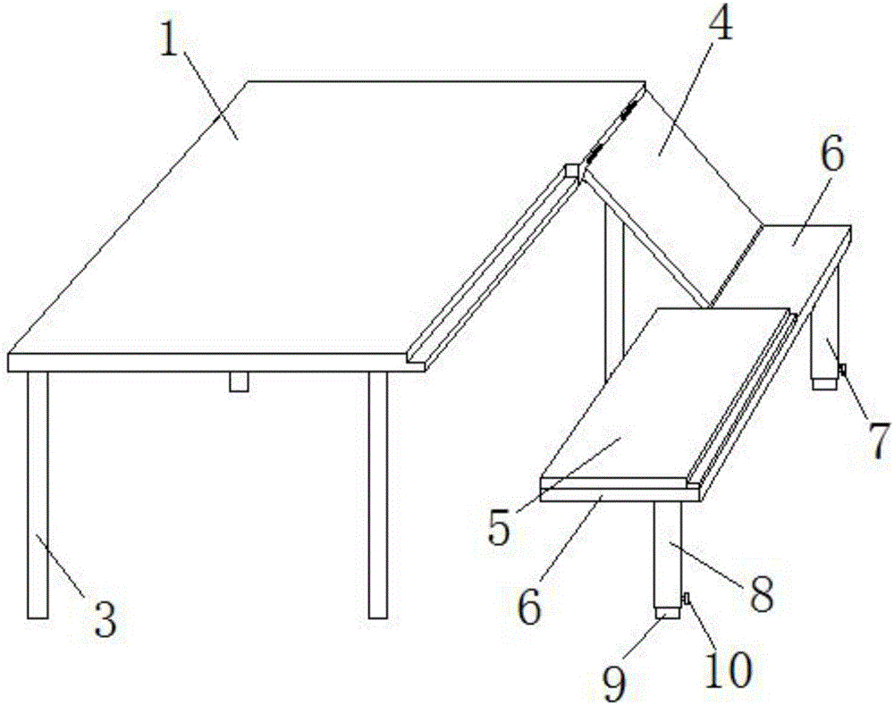 一种多功能折叠桌的制作方法与工艺