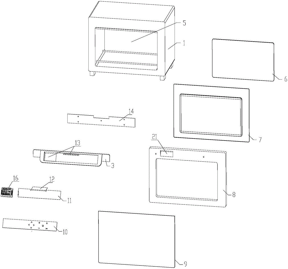 一种把手上带有控制面板的烤箱的制作方法与工艺