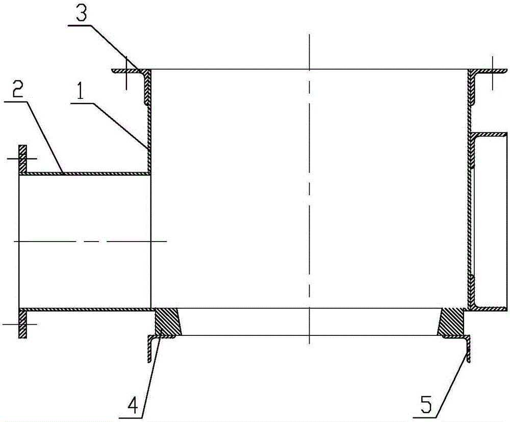 自動(dòng)閘板清洗機(jī)清洗水箱用閥門(mén)筒體結(jié)構(gòu)的制作方法與工藝