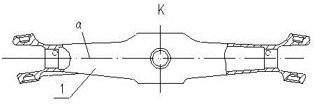 一种“V型定位”桥壳清洗托运小车及尺寸确定方法与流程