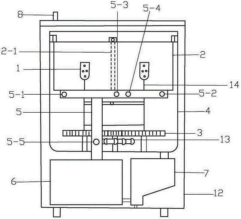 一種噴水式自動洗鞋機的制作方法與工藝