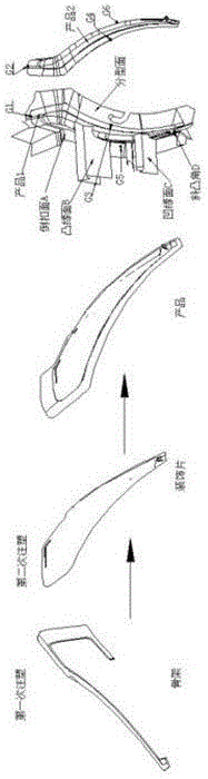 一種汽車內(nèi)飾條雙色注塑模具設(shè)計(jì)的制作方法與工藝