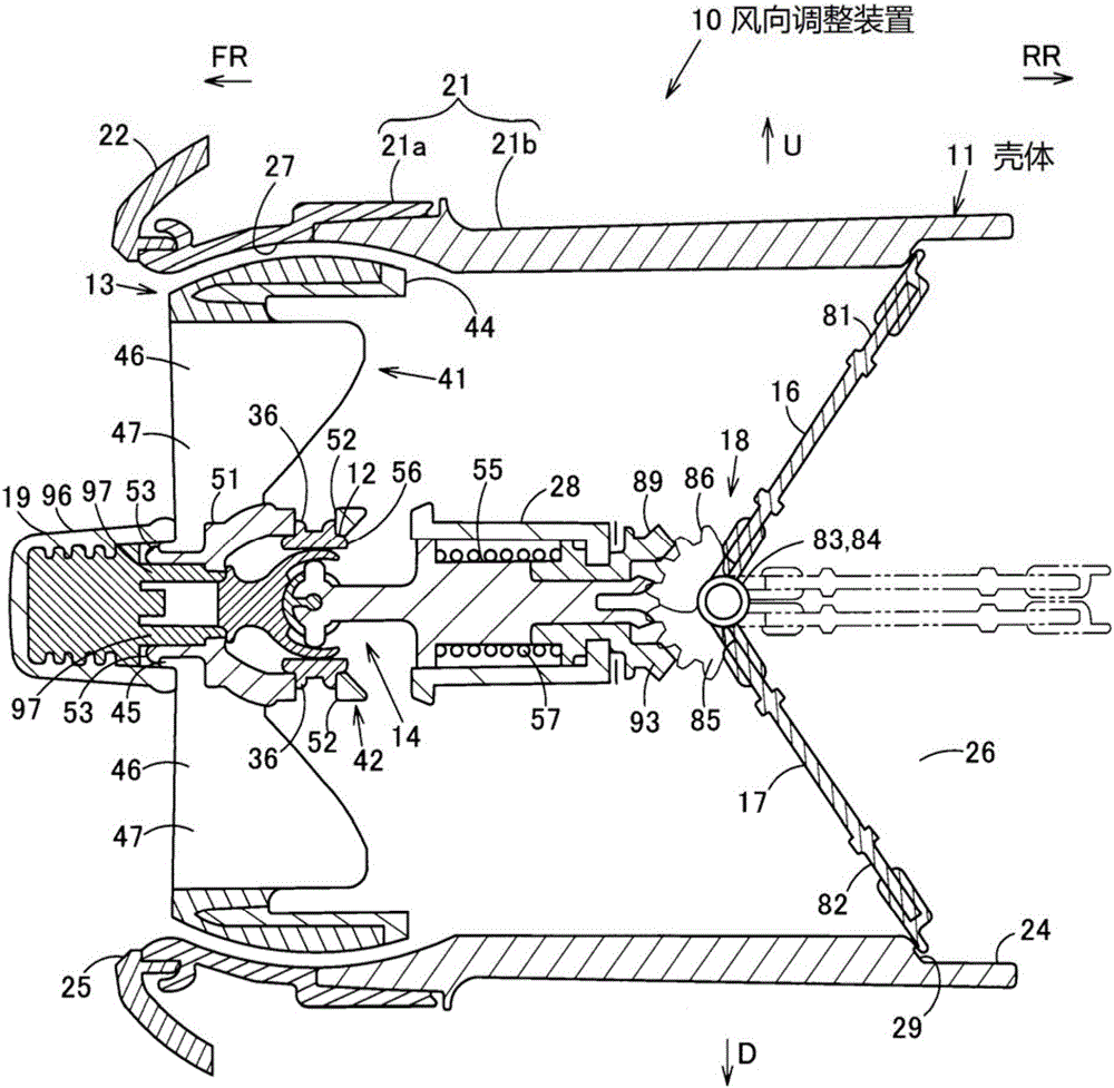 風(fēng)向調(diào)整裝置的制作方法