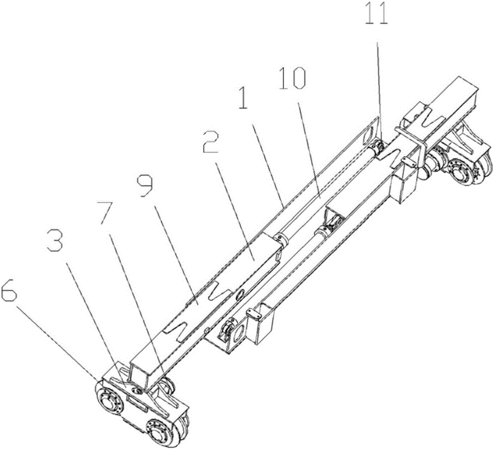 一种用于轨道施工车的横向伸缩架的制作方法与工艺