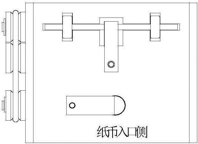 一种纸币纠偏靠边装置的制作方法