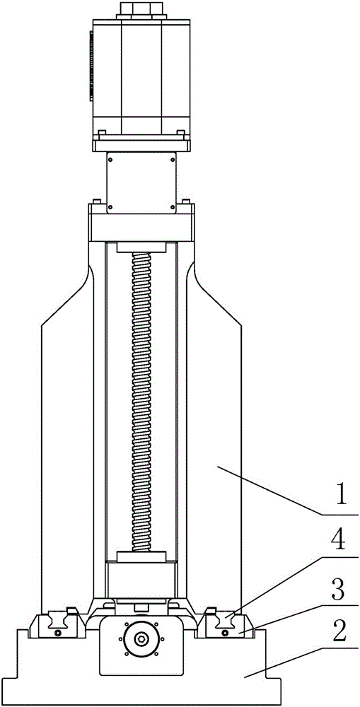 一種動(dòng)柱立式加工中心機(jī)床的立柱導(dǎo)軌結(jié)構(gòu)的制作方法與工藝