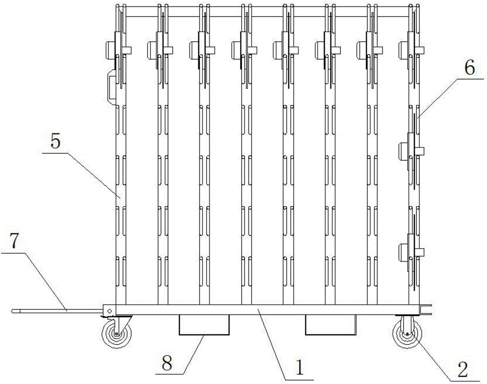 一种客车气囊盖板转运存放工装的制作方法与工艺