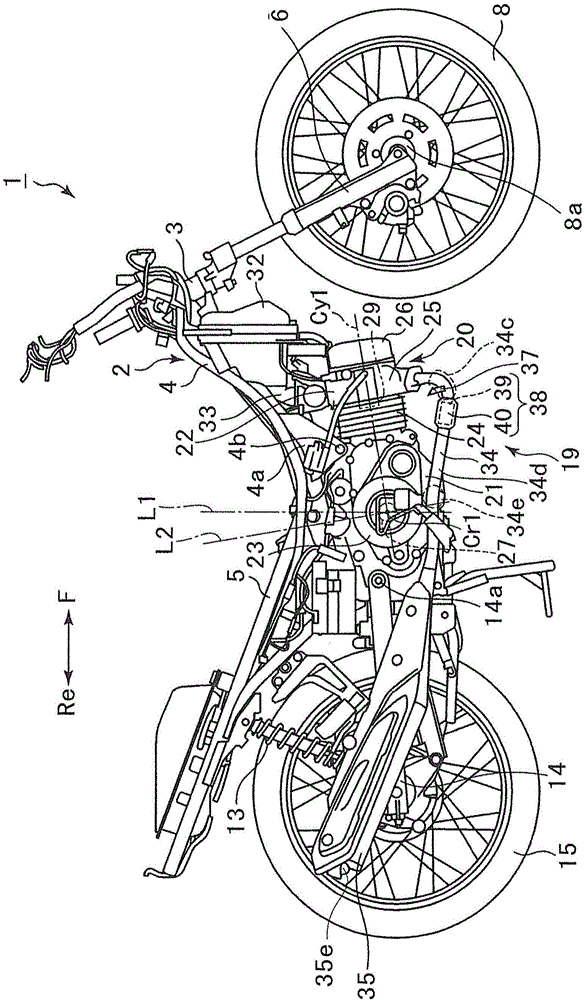 車輛和單缸四沖程發(fā)動機單元的制作方法與工藝