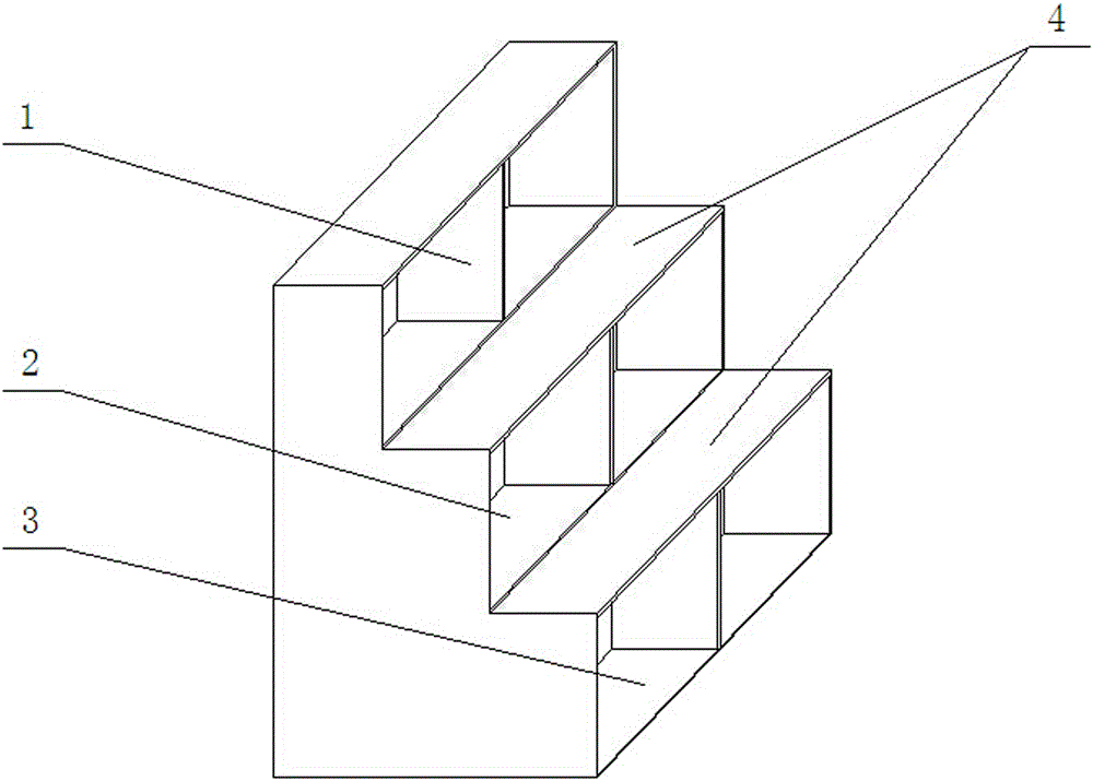 一種多層書架的制作方法與工藝