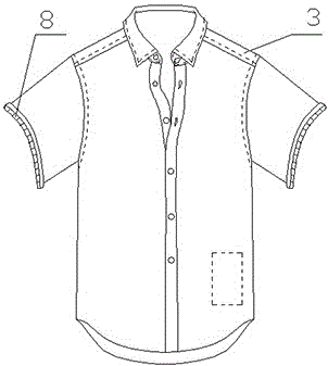 一种带有伸缩性腋下汗托的服装的制作方法与工艺