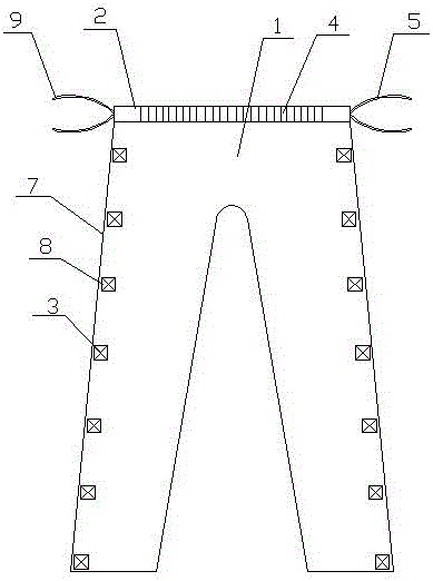 一種病員褲的制作方法與工藝