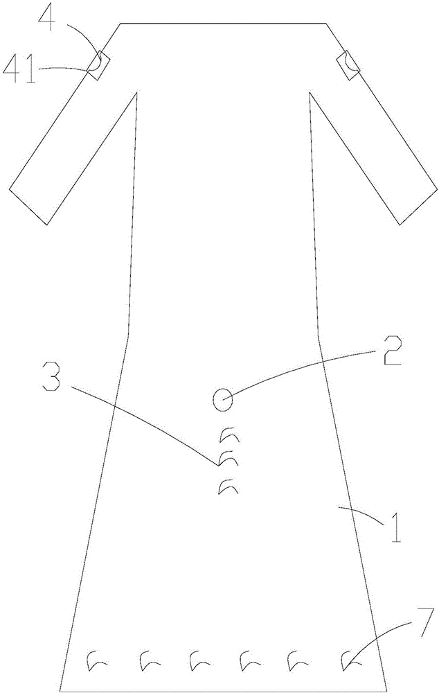 一種連體病員服的制作方法與工藝