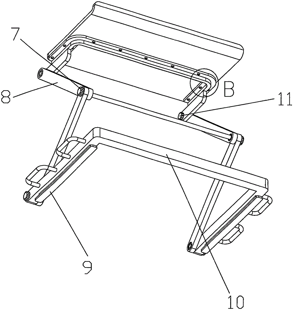 一種經(jīng)濟(jì)管理教學(xué)用折疊升降講臺(tái)的制作方法與工藝