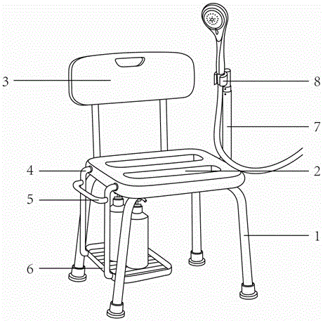 实用型老弱病残专用浴室椅的制作方法与工艺