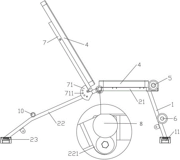 一种哑铃凳的制作方法与工艺