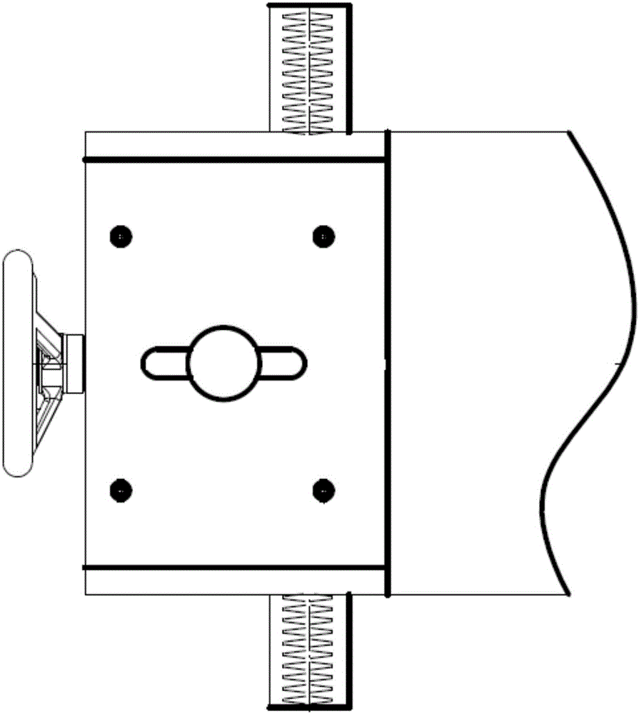 用于单片锯的导板偏心锁紧装置的制作方法