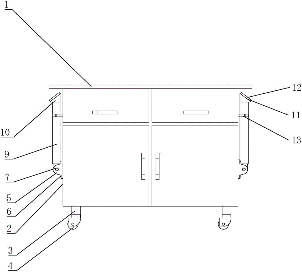 移動(dòng)實(shí)驗(yàn)臺(tái)的制作方法與工藝