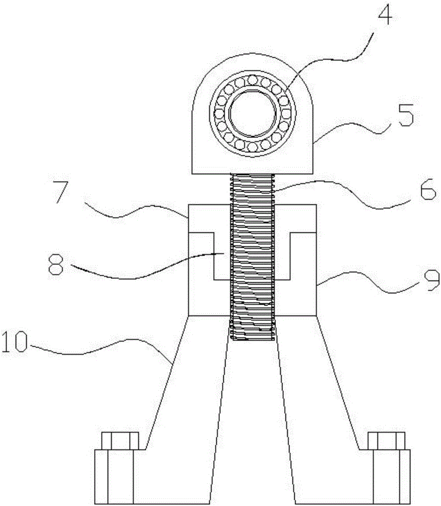 一种补偿印刷滚筒圆柱度制造误差的机械支承装置的制作方法