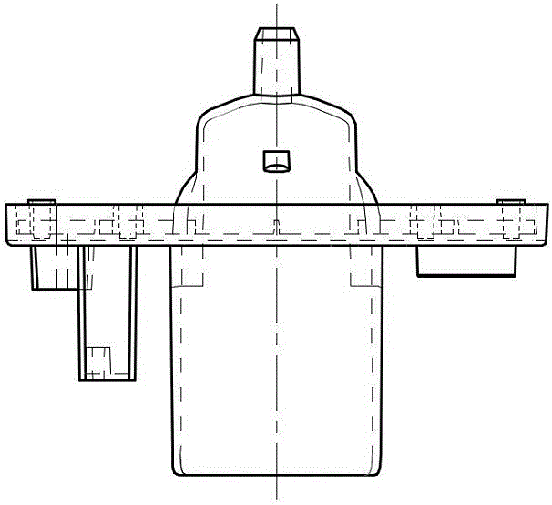 具有内倾斜护帮结构控释注水漏斗的注塑模具的制作方法与工艺