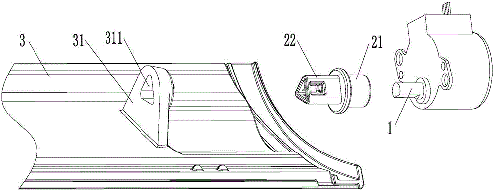 連接件及電機(jī)驅(qū)動(dòng)軸的安裝結(jié)構(gòu)的制作方法與工藝