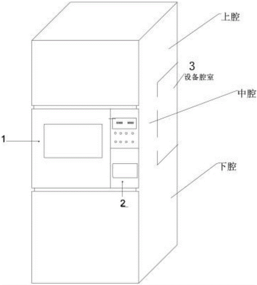 一種自帶微波爐的雙功能新型電冰箱及其制造方法與流程
