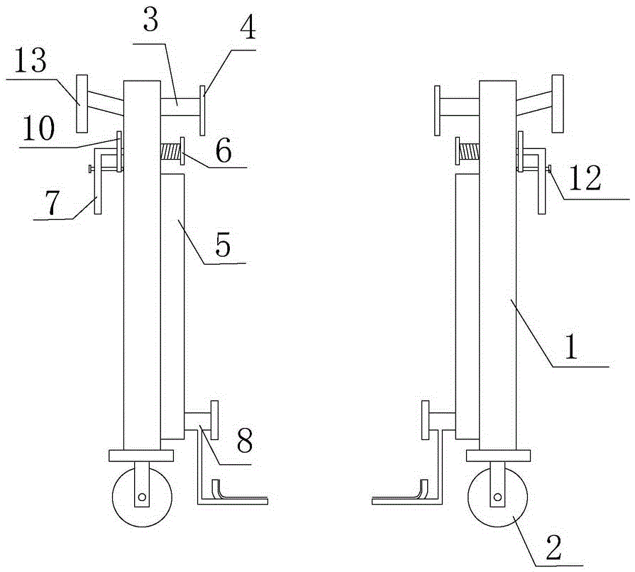 一種搬運(yùn)家具用的組合車的制作方法與工藝