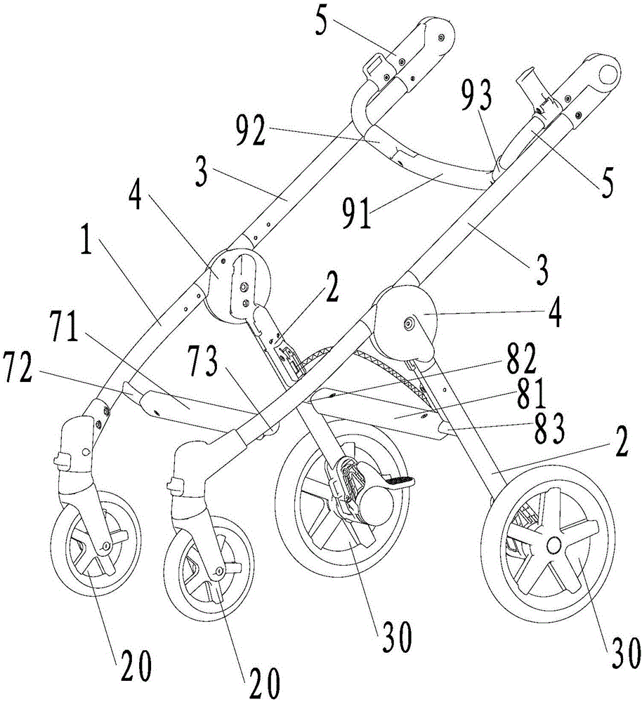 雙向折疊推車的制作方法與工藝