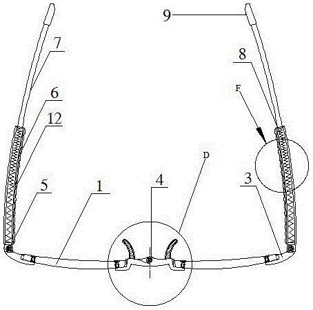 按摩型折疊眼鏡框架的制作方法與工藝