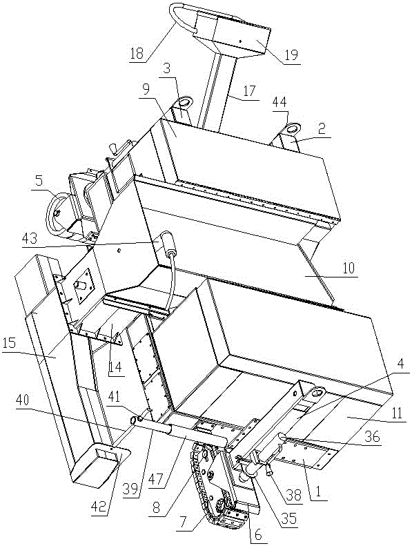 路缘石摊铺机的高度调节支撑装置的制作方法
