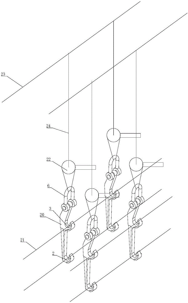 四分裂导线分裂式提线器及其应用结构的制作方法与工艺