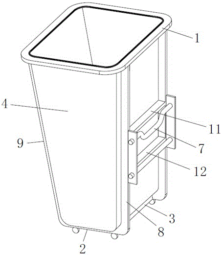 方便提升的框架及采用该框架的垃圾桶的制作方法与工艺