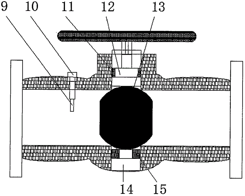 一种能监测流量的球阀的制作方法与工艺