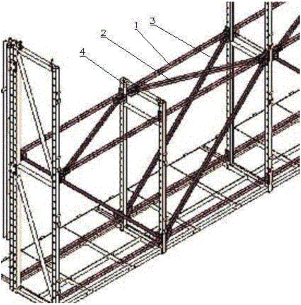 一种销轴式附着式脚手架桁架结构装置的制作方法