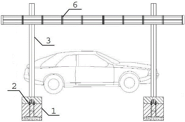 一种铝合金组装的吊拉式车棚的制作方法与工艺