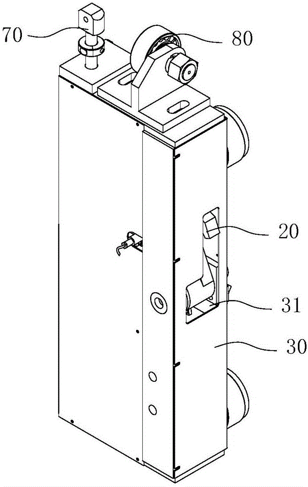 平面移動(dòng)類(lèi)機(jī)械式停車(chē)設(shè)備的升降平臺(tái)的安全輔助裝置的制作方法