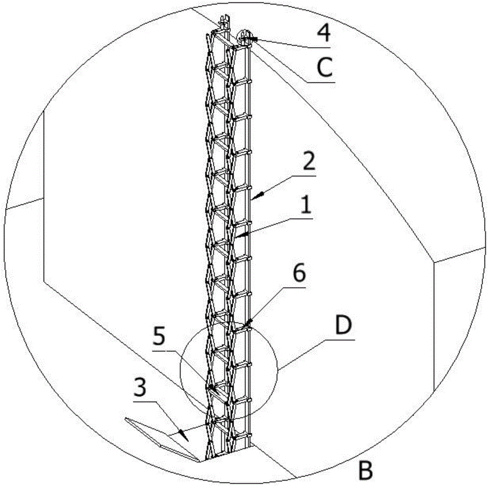 一种建筑外墙折叠式爬梯的制作方法