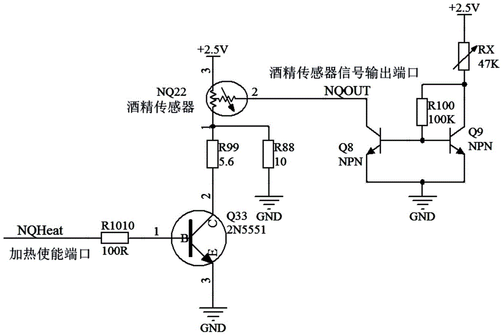 一種酒精檢測電路的制作方法與工藝