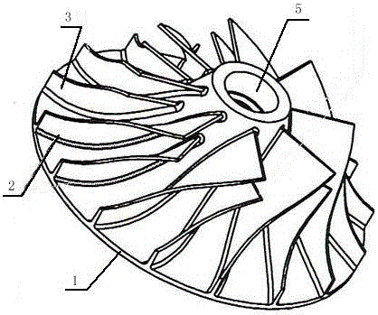 半开式三元流叶轮的制作方法与工艺
