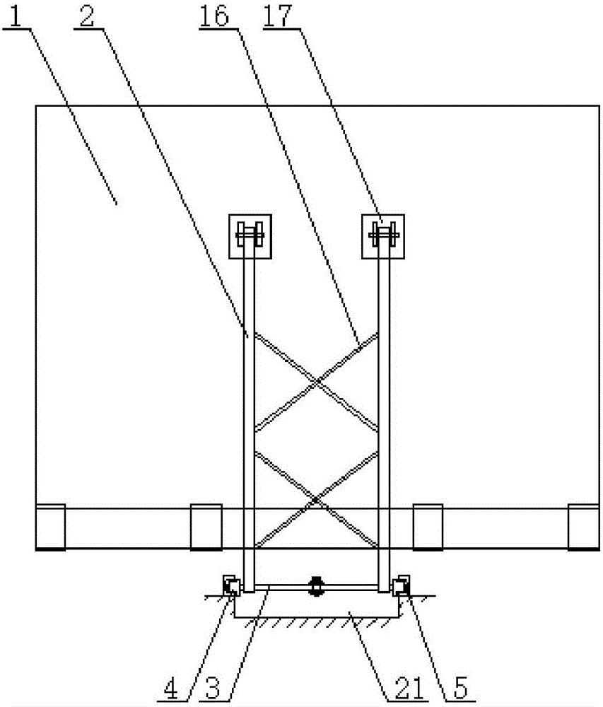 一種滾動(dòng)機(jī)械桿支撐液壓壩的制作方法與工藝