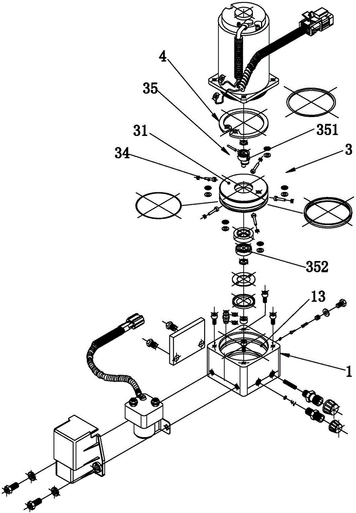 液压油泵的电动执行装置的制作方法