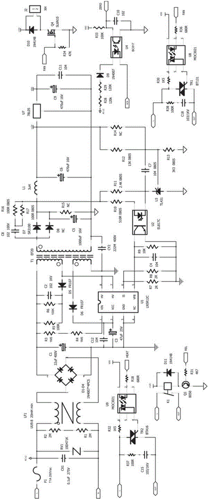 一種智能料食品燒烤爐控制電路的制作方法與工藝