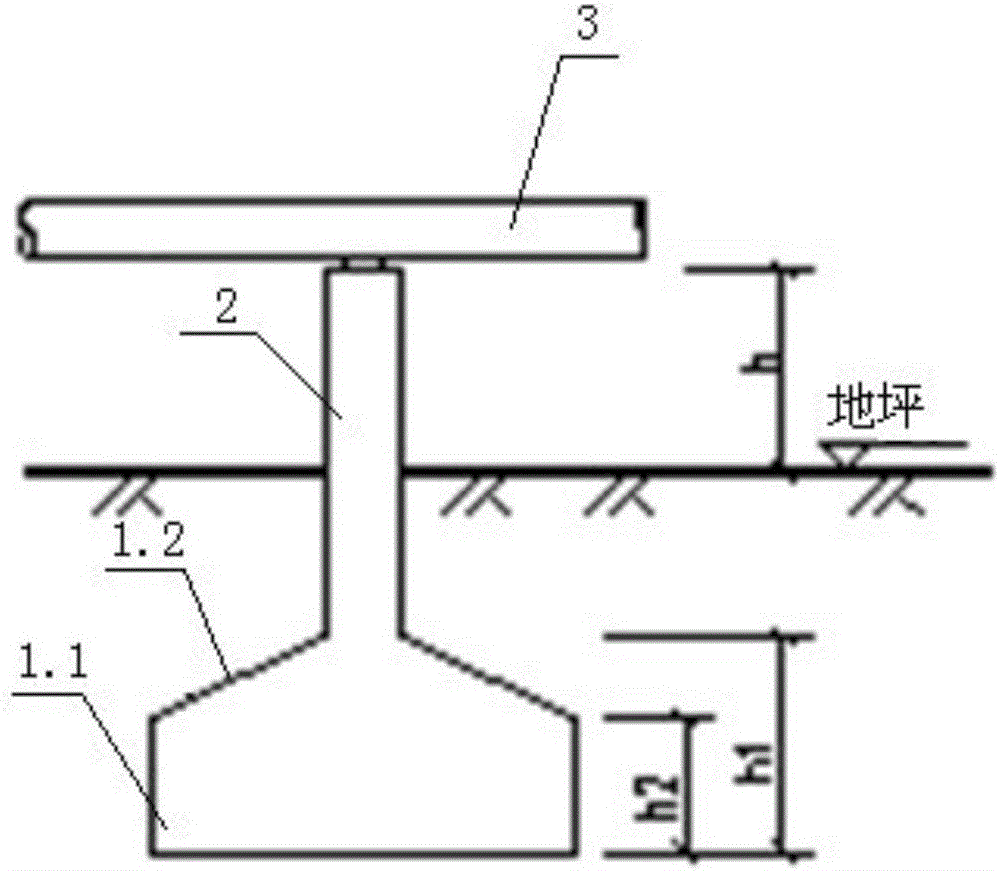 一种用于露天管道的地面固定支墩的制作方法